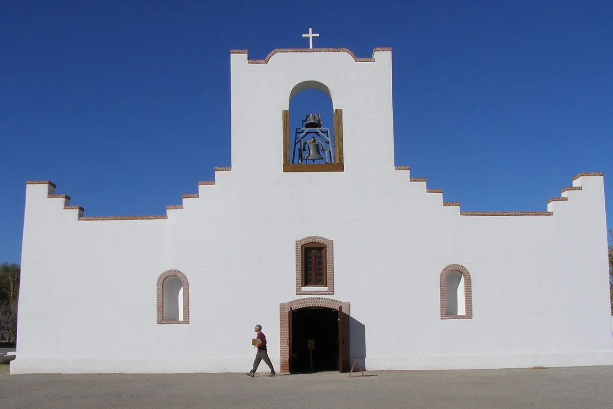 Socorro Mission on the Mission Trail in Socorro TX, in the El Paso County Lower Valley